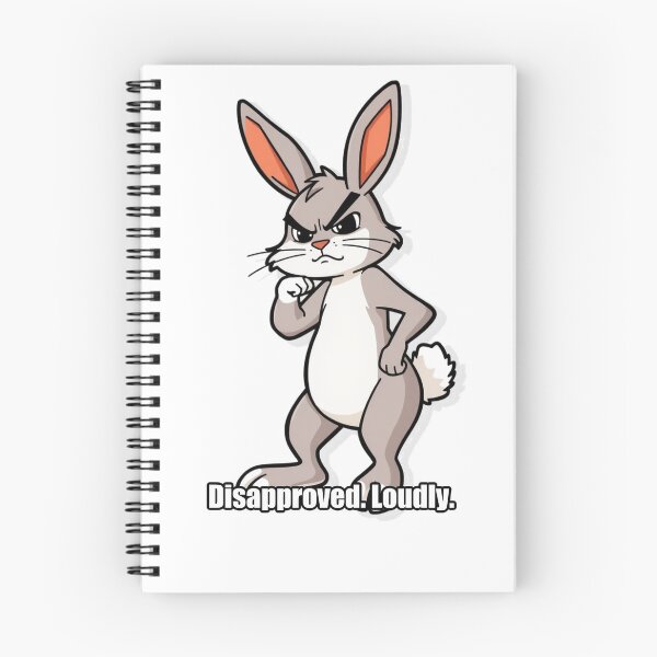 Item preview, Rabbit - Disapproved Loudly - Funny Disapproving Rabbit Gift designed and sold by pawdrops.