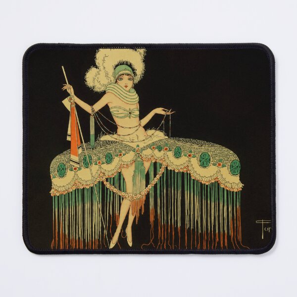 Item preview, Art Deco Poster Vintage Showgirl Flapper Illustration for Retro Glam Aesthetic Lovers designed and sold by RickE.