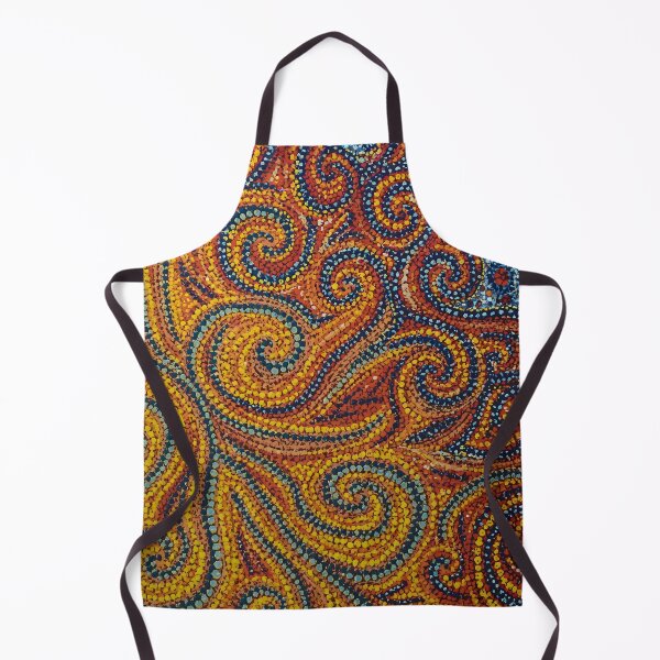 Item preview, Aboriginal Inspired Dot Art - Lava Sand Water Curls designed and sold by GrinGalore.