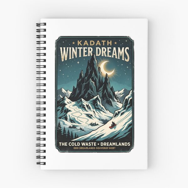 Item preview, Kadath Winter Dreams Dreamlands Vintage Travel Poster HP Lovecraft designed and sold by Fenay Designs.