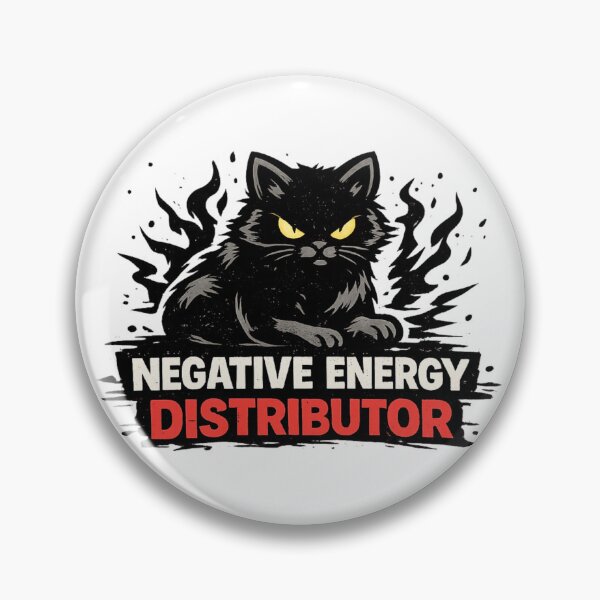 Item preview, Negative energy distributor funny cat designed and sold by GIFT4S.