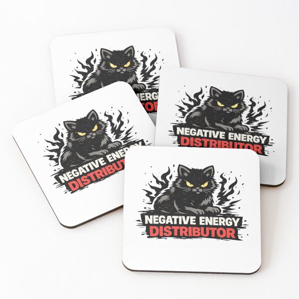 Item preview, Negative energy distributor funny cat designed and sold by GIFT4S.