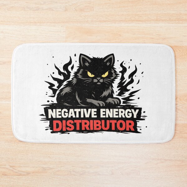 Item preview, Negative energy distributor funny cat designed and sold by GIFT4S.