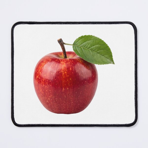 Item preview, Realistic Red Apple with Green Leaf designed and sold by tahminsdesign25.