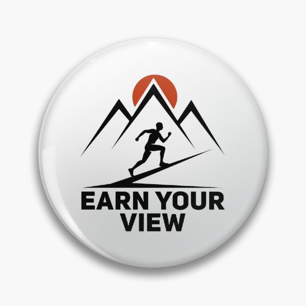 Item preview, Earn Your View – Minimalist Motivational Hiking Design designed and sold by SzymonC000zyArt.