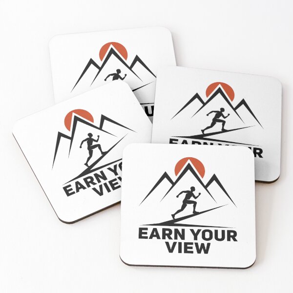 Item preview, Earn Your View – Minimalist Motivational Hiking Design designed and sold by SzymonC000zyArt.