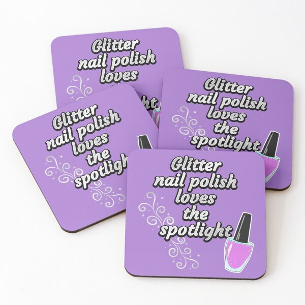 Item preview, Glitter nail polish designed and sold by RedPoppyStudio.