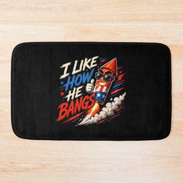 Item preview, I Like How He Bangs Firework Couple Humor designed and sold by Marblaes00.