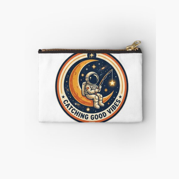 Item preview, Catching Good Vibes Retro Astronaut Sticker designed and sold by alalame.