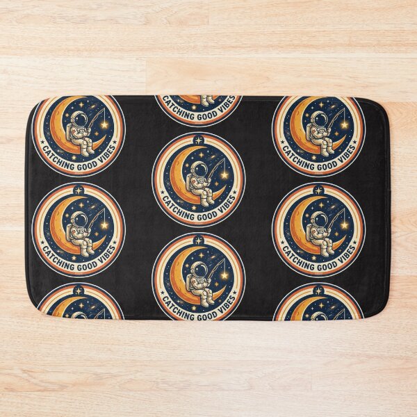 Item preview, Catching Good Vibes Retro Astronaut Sticker designed and sold by alalame.