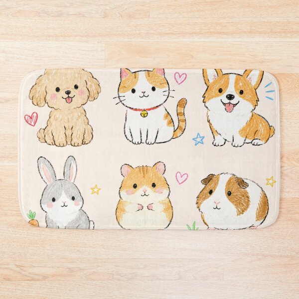 Item preview, Cute Crayon Style Pet Friends designed and sold by 0606PM.
