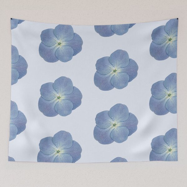 Item preview, Blue Geranium Flower Sticker — Botanical Flower Illustration designed and sold by PenseeVagabonde.