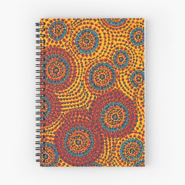 Item preview, Aboriginal Inspired Dot Art - Lava Sand Water Circles designed and sold by GrinGalore.