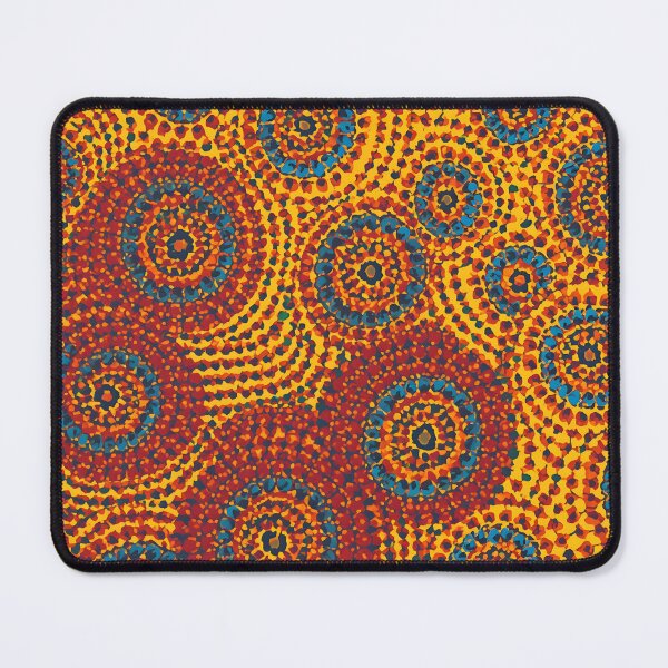 Item preview, Aboriginal Inspired Dot Art - Lava Sand Water Circles designed and sold by GrinGalore.