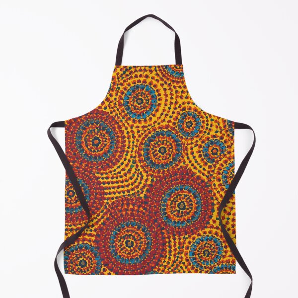 Item preview, Aboriginal Inspired Dot Art - Lava Sand Water Circles designed and sold by GrinGalore.