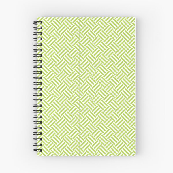 Item preview, White and Lime basket weave designed and sold by pattern-archive.