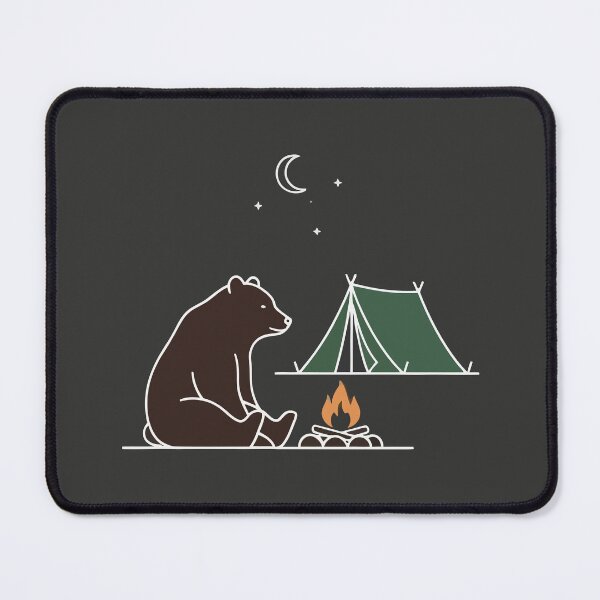 Item preview, Cozy Bear Campfire Night Camping designed and sold by Amir Faysal.