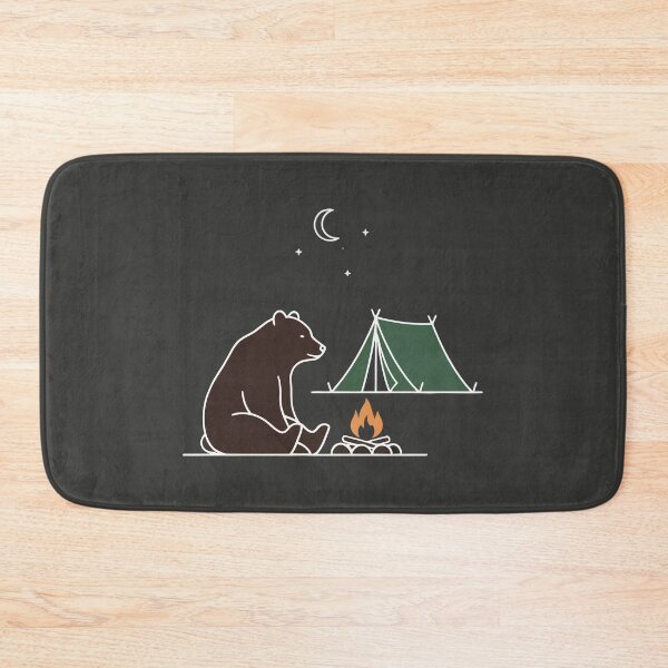 Item preview, Cozy Bear Campfire Night Camping designed and sold by Amir Faysal.