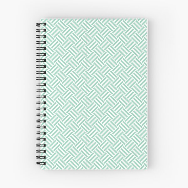 Item preview, White and Mint basket weave designed and sold by pattern-archive.
