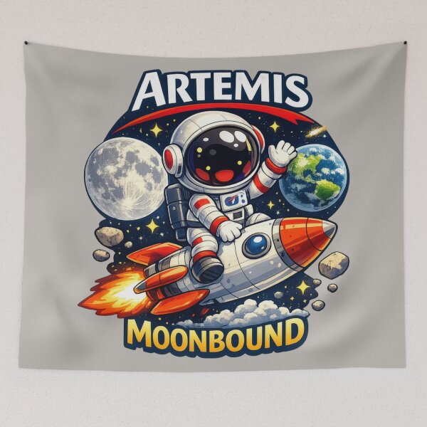 Item preview, Whimsical Astronaut Riding a Rocket  designed and sold by radiogalaxy.