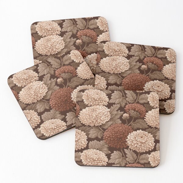Item preview, Blooming Chrysanthemum Texture  - Flower Garden Pattern   - Anniversary Gifts For Him designed and sold by RoyalStarsPatts.