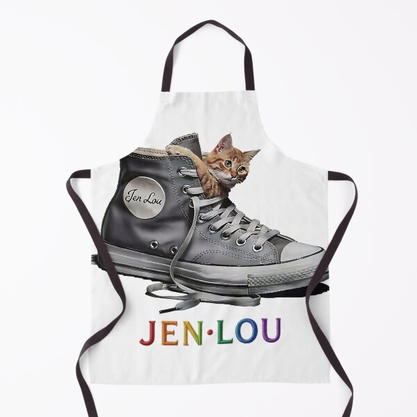 Item preview, Jen Lou Cute Orange Tabby Cat in High Top Sneaker Art designed and sold by Jen.Lou.
