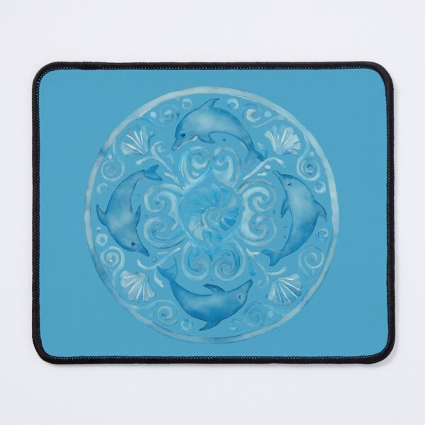 Item preview, Serene Symmetrical Dolphin Watercolor Artwork designed and sold by PandaTShirtShop.