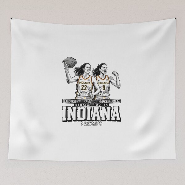 Item preview, Clark And Sophie Cunningham Straight Outta Indiana Fever Caitlin designed and sold by Marciasgrosso.