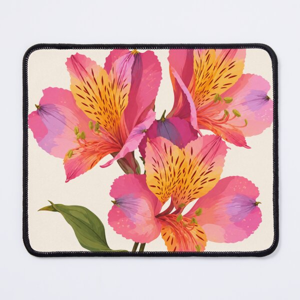 Item preview, Pink Alstroemeria Flower Bouquet Illustration designed and sold by minbadesign.