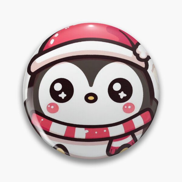 Item preview, Kawaii Christmas Penguin Sticker designed and sold by PastelPawsArt.