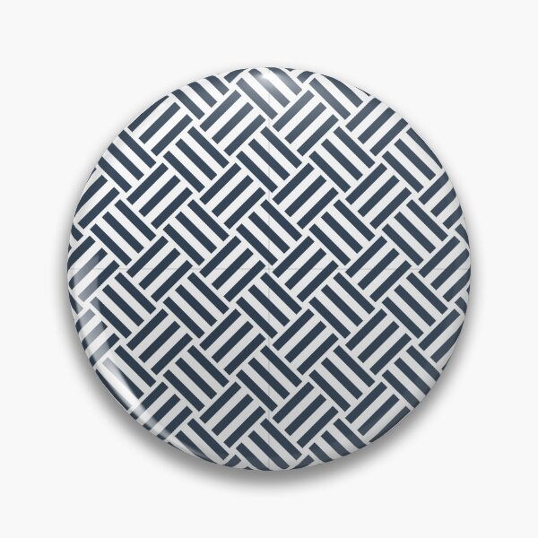 Item preview, White and Navy basket weave designed and sold by pattern-archive.