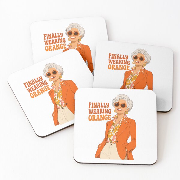 Item preview, Finally Wearing Orange" Retro Retirement Shirt Main tag: designed and sold by Print Loft.
