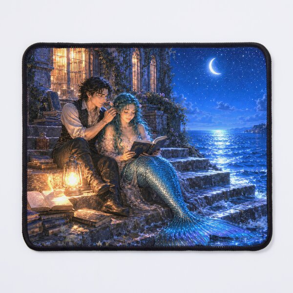 Item preview, Reading on the Steps of the Sea designed and sold by StarlitTides.