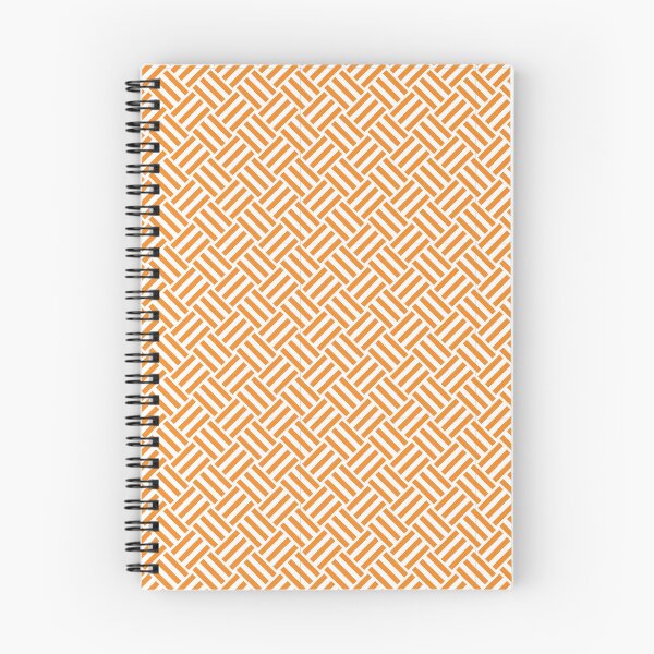 Item preview, White and Orange basket weave designed and sold by pattern-archive.