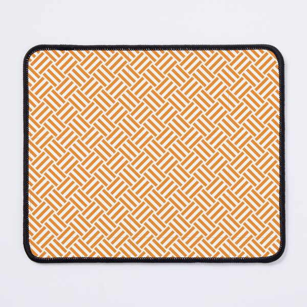 Item preview, White and Orange basket weave designed and sold by pattern-archive.