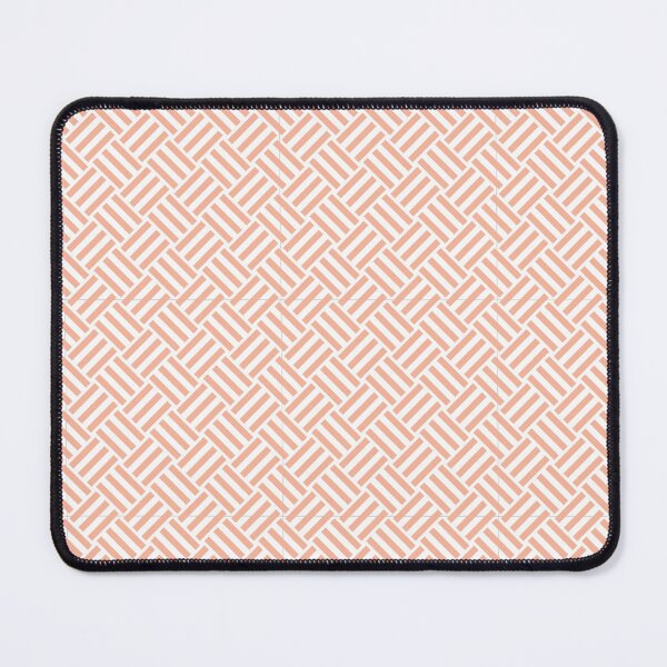 Item preview, White and Peach basket weave designed and sold by pattern-archive.
