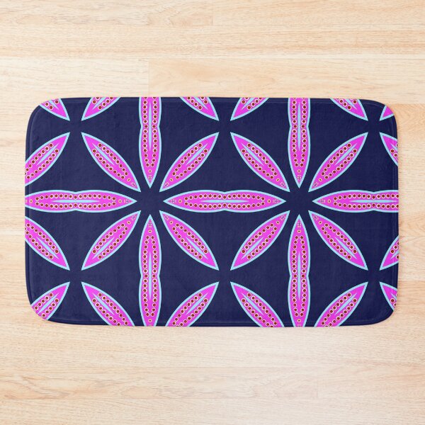 Item preview, Navy and Magenta Starburst Geometric Pattern designed and sold by Tinsleybluebell.