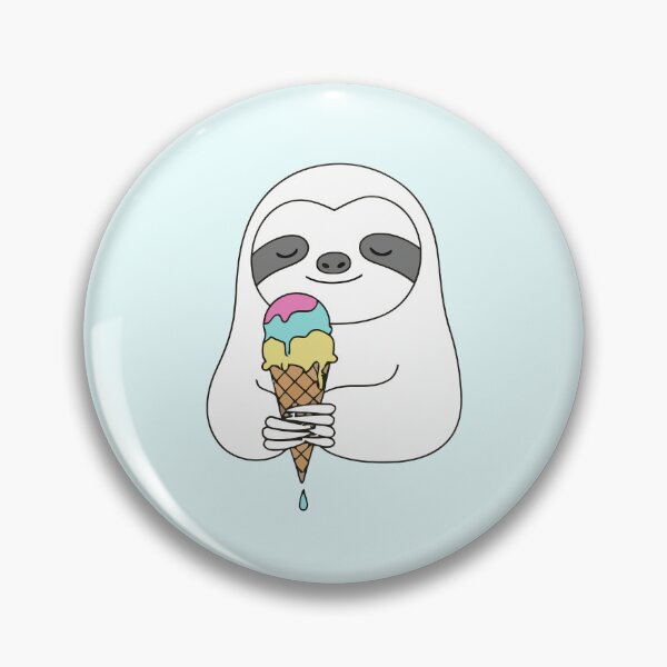 Item preview, Cute Sloth Holding Sweet Ice Cream Cone designed and sold by Amir Faysal.