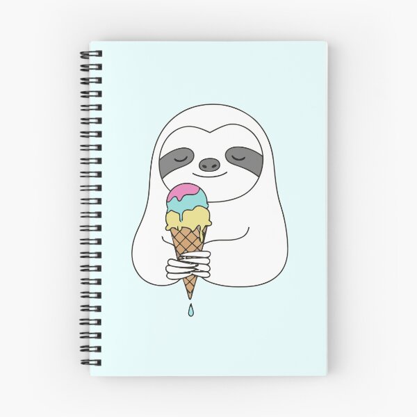Item preview, Cute Sloth Holding Sweet Ice Cream Cone designed and sold by Amir Faysal.