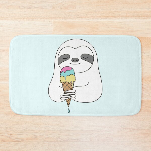 Item preview, Cute Sloth Holding Sweet Ice Cream Cone designed and sold by Amir Faysal.