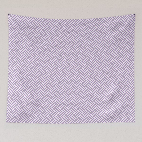 Item preview, White and Purple basket weave designed and sold by pattern-archive.