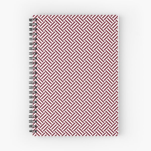 Item preview, White and Red basket weave designed and sold by pattern-archive.