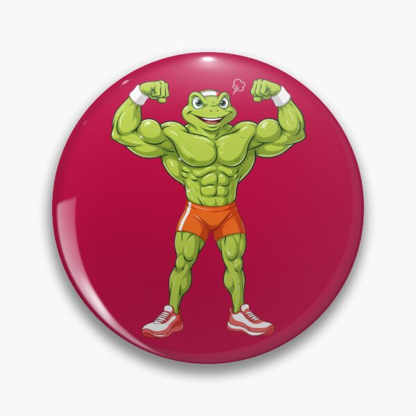Item preview, Buff Gym Frog | Funny Bodybuilder Frog Fitness Cartoon designed and sold by PatsiRose.