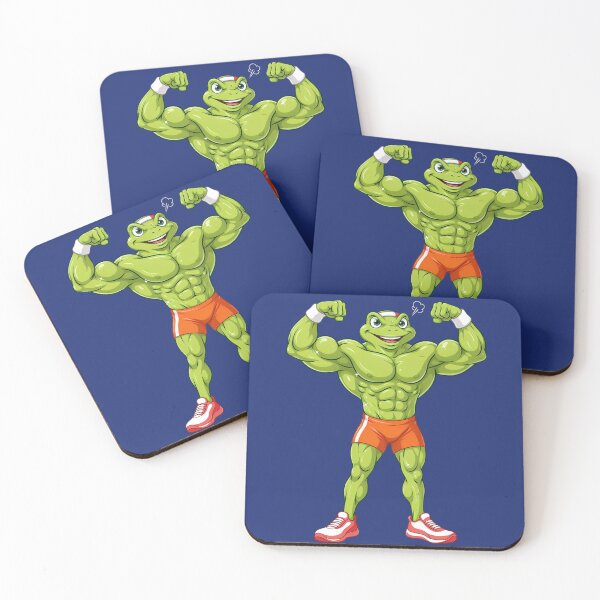 Item preview, Buff Gym Frog | Funny Bodybuilder Frog Fitness Cartoon designed and sold by PatsiRose.