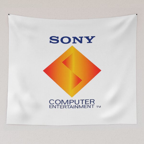 Aperçu de l'œuvre Sony Computer Entertainment – Logo rétro classique créée et vendue par -Trashcraft-Street-art-.