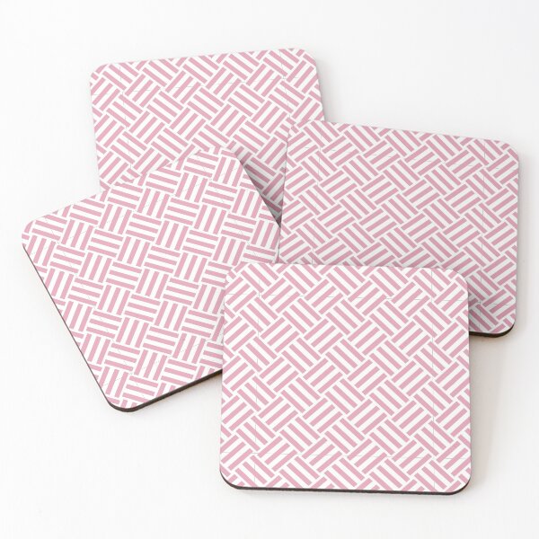 Item preview, White and Rose basket weave designed and sold by pattern-archive.