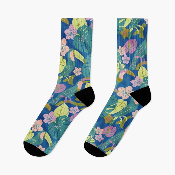 Item preview, Tropical Summer Toucan Birds in Trees designed and sold by aneladesigns.