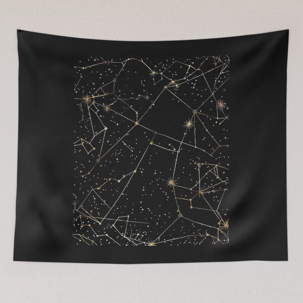 Item preview, Golden Constellation Map Art designed and sold by STATIC SOUL.