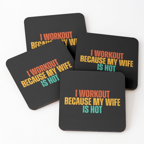 Item preview, I Workout Because My Wife Is Hot Gym Husband Men designed and sold by Dondonmart.