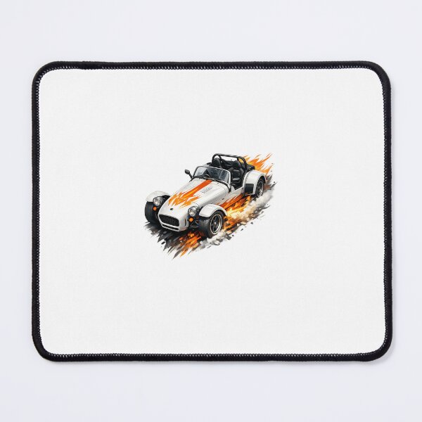 Item preview, White Caterham with Racing Flames designed and sold by Studio SW.